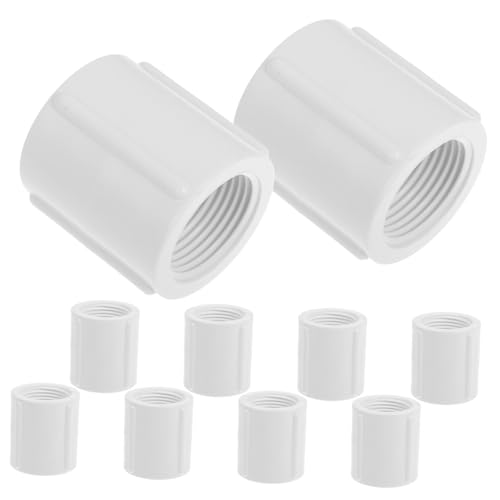 Gatuida 10 Stück PVC Wasserrohrverbinder Innengewinde Langlebiger PVC Rohradapter mit Glatter Oberfläche Stabile und Robuste Verbindung für Bau Industrie Haushaltsrohre Gatuida 10 Stück PVC Wasserrohrverbinder Innengewinde Langlebiger PVC Rohradapter mit Glatter Oberfläche Stabile und Robuste Verbindung für Bau Industrie Haushaltsrohre von Gatuida