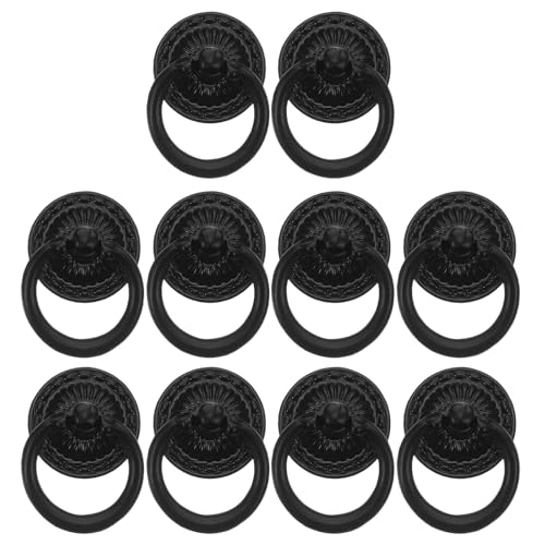 Gatuida 10 Stück Schubladengriffe für Kommoden: Schubladengriffe aus Kupfer – Ringknöpfe für Schränke, Kommoden und Kleiderschränke – Dekorative Möbelbeschläge Gatuida 10 Stück Schubladengriffe für Kommoden: Schubladengriffe aus Kupfer – Ringknöpfe für Schränke, Kommoden und Kleiderschränke – Dekorative Möbelbeschläge von Gatuida