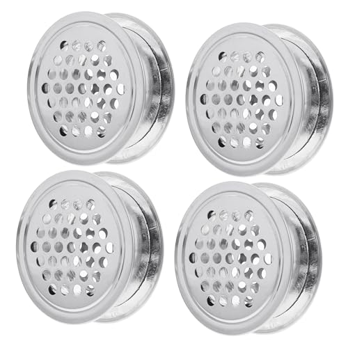 Gatuida 10 Stück Teiliges Edelstahl Lüftungsgitter Set mit Runden Mesh Löchern Doppelseitig Atmungsaktiv für Schränke Möbel und Gasleitungen Hitzebeständig und Geruchsreduzierend von Gatuida
