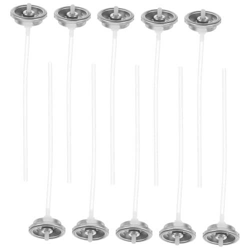 Gatuida 10 Stück Teiliges Ersatzventile aus Robustem Kunststoff Kompatibel mit Aerosoldosen Einfache Installation Vielseitig Einsetzbar für Sprühflaschen und Spraydosen im Haushalt und von Gatuida