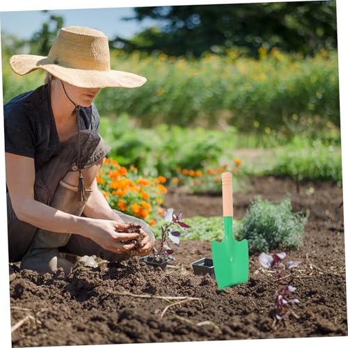 Gatuida 10 Stück Teiliges Gartenschaufel mit Holzgriff Multifunktionale Handschaufeln für Unkrautjäten Pflanzen und Umpflanzen Robustes Gartenwerkzeug für Büro und Parkpflege von Gatuida