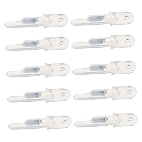 Gatuida 10 Stück Teiliges Kunststoff Gardinenhaken für Vorhangschiene Transparent Einzigartiges Design Praktische Ersatzteile für Innenfensterrollos Vielseitig für Jalousien und Gardinen von Gatuida