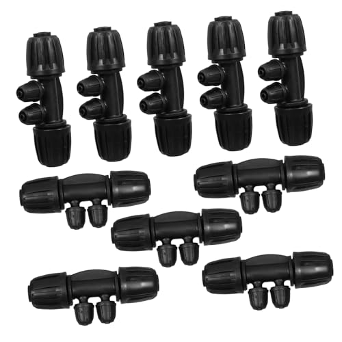 Gatuida 10 Stück Teiliges Landwirtschaftliche Bewässerung Wege Tropfbewässerung Verbinder ½ ¼ Schlauchadapter Kunststoff Steckverbinder für Garten Gewächshaus Einfache Installation Gatuida 10 Stück Teiliges Landwirtschaftliche Bewässerung Wege Tropfbewässerung Verbinder ½ ¼ Schlauchadapter Kunststoff Steckverbinder für Garten Gewächshaus Einfache Installation von Gatuida