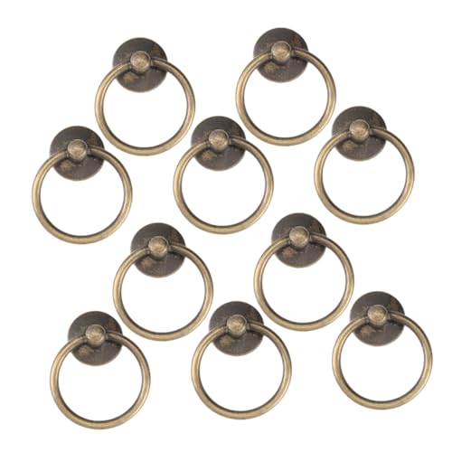 Gatuida 10 Stück Teiliges Metall Ring Zuggriffe Vintage Schubladengriffe Antiklook Möbelknöpfe für Kommode Schrank Küche Einfache Montage Elegantes Design für Klassische und Moderne Gatuida 10 Stück Teiliges Metall Ring Zuggriffe Vintage Schubladengriffe Antiklook Möbelknöpfe für Kommode Schrank Küche Einfache Montage Elegantes Design für Klassische und Moderne von Gatuida