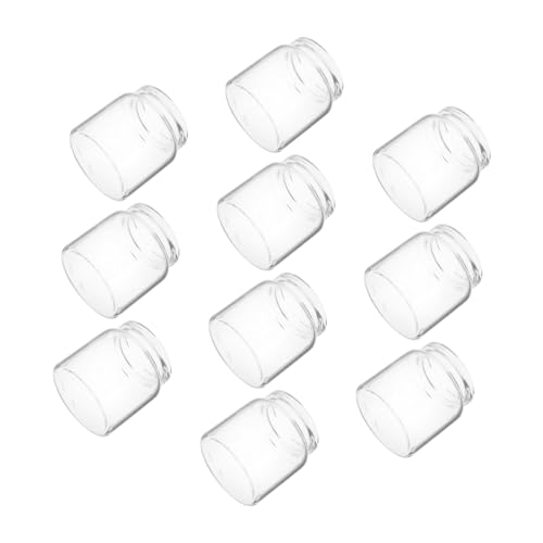 Gatuida 10 Stück Teiliges Mini Glasflaschen für Sukkulenten Reagenzglas vasen aus klarem Glas Terrarienbehälter für Pflanzenvermehrung und Feindetail landschaftsdekoration als kleine von Gatuida