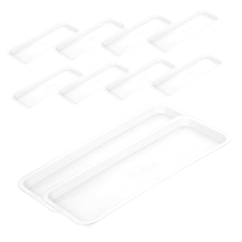Gatuida 10 Stück Teiliges Rechteckiges Pflanzschalen Weißem Kunststoff Wiederverwendbare Tropfschale für Blumentöpfe Bonsai untersetzer rutschfest Passend für Zimmerpflanzen und Gatuida 10 Stück Teiliges Rechteckiges Pflanzschalen Weißem Kunststoff Wiederverwendbare Tropfschale für Blumentöpfe Bonsai untersetzer rutschfest Passend für Zimmerpflanzen und von Gatuida