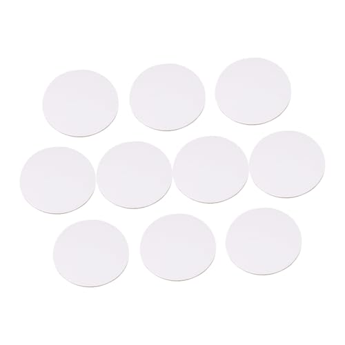 Gatuida 10 Stück Teiliges Rundes Malbrett aus Reiner Baumwolle Vorgespannte Weiße Robust und Vielseitig für Öl Acryl und Temperafarben für Künstler und Malanfänger von Gatuida