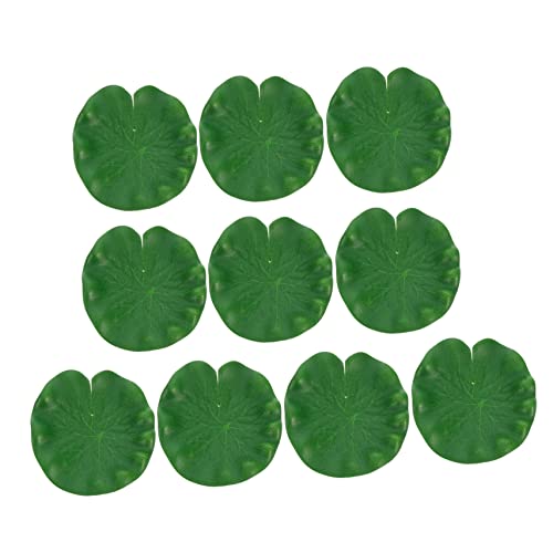 Gatuida 10 Stück Teiliges Schwimmende Realistische Lotusblätter aus Künstliche Teichpflanzen für Aquarium Pool und Gartenteich Dekoration Vielseitig Einsetzbar als Fotorequisite und von Gatuida
