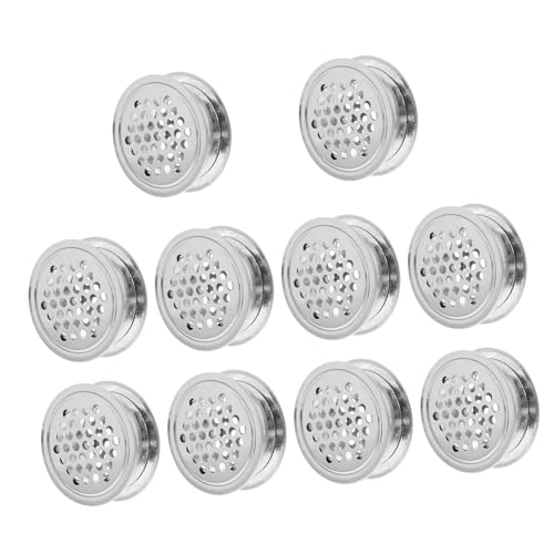 Gatuida 10 Stück Teiliges Set Edelstahl Lüftungsgitter mit Wabendesign Runde Belüftungsöffnung Rostfrei für Möbel Schränke Schuhschrank Geeignet für Innen und Außenbereich Staub und Gatuida 10 Stück Teiliges Set Edelstahl Lüftungsgitter mit Wabendesign Runde Belüftungsöffnung Rostfrei für Möbel Schränke Schuhschrank Geeignet für Innen und Außenbereich Staub und von Gatuida