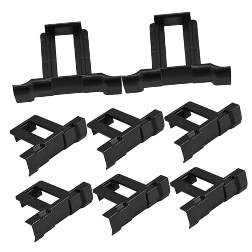 Gatuida 10 Stück Teiliges Solarpanel Drainage Clips aus Kunststoff Selbstklebende Wasserableitungsklammern für Photovoltaikmodule Einfache Befestigung zur Verhinderung von Schmutz von Gatuida