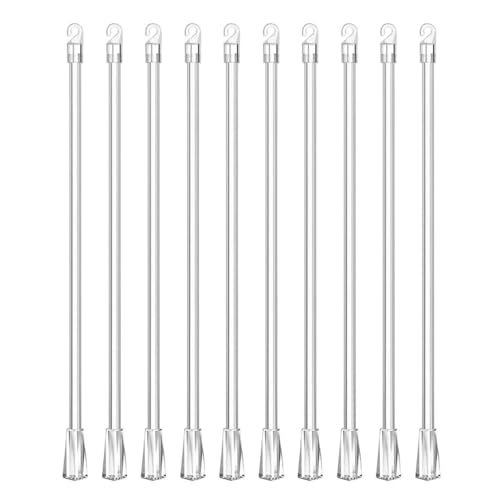 Gatuida 10 Stück Teiliges Transparente Jalousienstangen aus Robustem PP Kunststoff mit Haken Senkrechte Gardinen Bedienstäbe für Kabellose Rollos Langlebige Fensterdekoration und Einfacher Gatuida 10 Stück Teiliges Transparente Jalousienstangen aus Robustem PP Kunststoff mit Haken Senkrechte Gardinen Bedienstäbe für Kabellose Rollos Langlebige Fensterdekoration und Einfacher von Gatuida