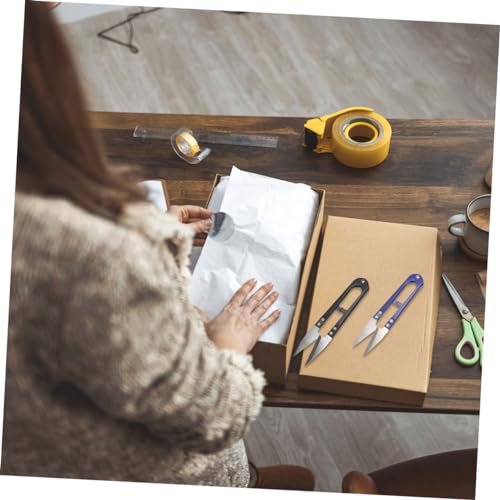 Gatuida 10 Stück Teiliges U förmige Kreuzstichschere aus Edelstahl Scharfe Haushaltsschere für DIY Handliche Stick Nähschere Langlebig und Präzise für Feine Zufällige Zufällige Farbe von Gatuida