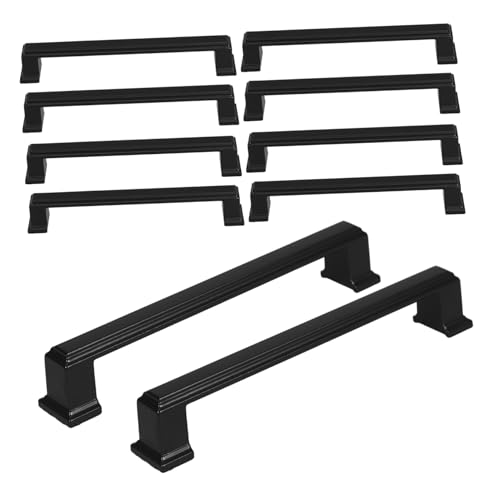 Gatuida 10 Stück Teiliges Vintage Schwarze Küchenschrankgriffe aus Massivem Aluminiumlegierung Elegante Retro Möbelgriffe für Kleiderschränke Kommoden und Küchenschränke Glatte Kanten Gatuida 10 Stück Teiliges Vintage Schwarze Küchenschrankgriffe aus Massivem Aluminiumlegierung Elegante Retro Möbelgriffe für Kleiderschränke Kommoden und Küchenschränke Glatte Kanten von Gatuida