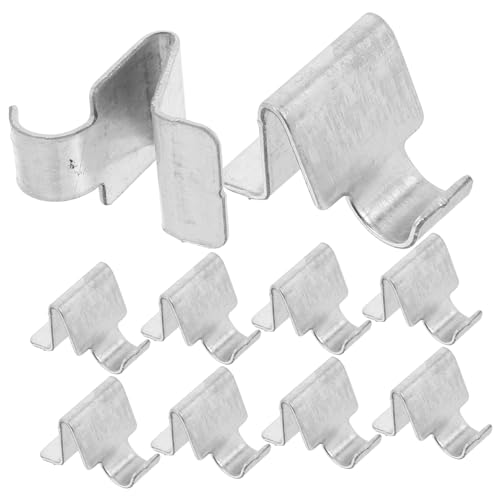 Gatuida 10 Stück Verstellbare Metall Regalklammern mit Fuß für Stabile Rutschfeste Regalhalterungen Einfache Montage Geeignet für Küchen und Büroschränke Robuste Halterung für von Gatuida