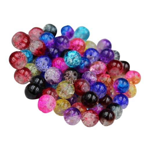 Gatuida 100 Stück Bunte Glas Crack Perlen Set Zweifarbige DIY Schmuckperlen mit Großem Handgefertigte Bastelperlen für Armbänder Halsketten Schmuckzubehör und Dekoration Zufällige Farbe Gatuida 100 Stück Bunte Glas Crack Perlen Set Zweifarbige DIY Schmuckperlen mit Großem Handgefertigte Bastelperlen für Armbänder Halsketten Schmuckzubehör und Dekoration Zufällige Farbe von Gatuida