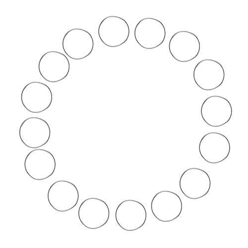Gatuida 100 Stück Chandelier Verbindungsringe Doppelter Ring Glänzende Oberfläche Rostfrei für Kronleuchter Kristallpendel Fensterbehang und Mehr von Gatuida
