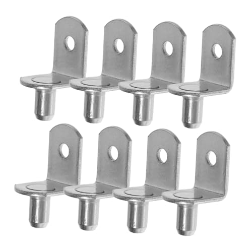 Gatuida 100 Stück Metall Regalstützstifte Förmige Regalhalter Clips für Küchenschränke Bücherregale Stabilisierende Regalträger Halterungen für Möbel und Schränke von Gatuida