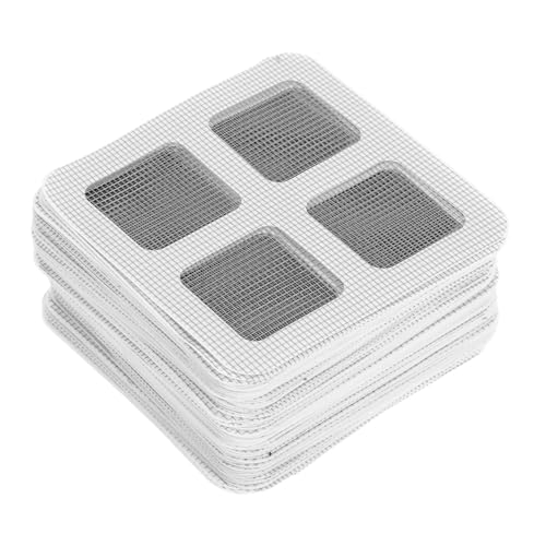 Gatuida 100 Stück Selbstklebende Abfluss Haarfänger Aufkleber Duschabflussnetz Vielseitiger Schutz Patch für Fenster und Abflusssiebe Einfach Anzubringen für Badezimmer und Haushalt von Gatuida