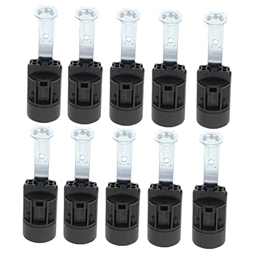 Gatuida 10Stücke Kerzenlampenfassung Hochwertige Candelabra Basis für DIY Lichtprojekte Langlebiges für Tischleuchten Wandleuchten von Gatuida