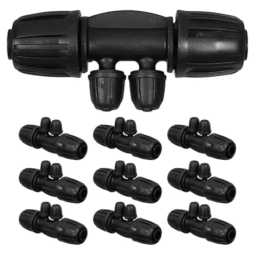 Gatuida 10er Set Tropfbewässerung: 4-Wege Verbinder – Schlauchadapter und Verteiler für Garten, Rasen und Landwirtschaftssysteme Gatuida 10er Set Tropfbewässerung: 4-Wege Verbinder – Schlauchadapter und Verteiler für Garten, Rasen und Landwirtschaftssysteme von Gatuida