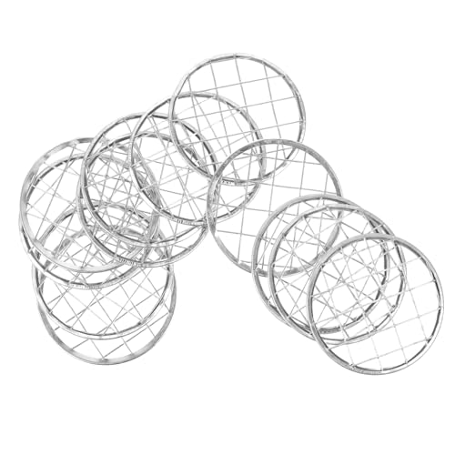 Gatuida 12 Stück Metallblumengitter für Einmachgläser Wiederverwendbare Gitter für Stabile Blumenarrangements Robustes Eisenmaterial Einfach zu Reinigen für Kreative Dekorationen von Gatuida