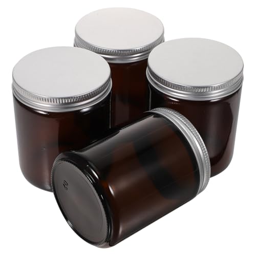 Gatuida 12 Stück Teiliges Braune Glas Kerzengläser mit Deckel Vielseitige Teelicht Votivkerzenhalter Langlebige Aufbewahrungsgläser für DIY Kerzen und Lebensmittel Modernes Wohnaccessoire von Gatuida