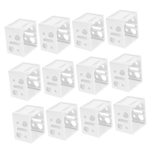 Gatuida 12 Stück Teiliges Fensterrollo Montagehalter Jalousien Halterung Rechts Links Stabile Boxhalter für Innen Außenmontage Passend für Verschiedene Gardinen und Rollos von Gatuida