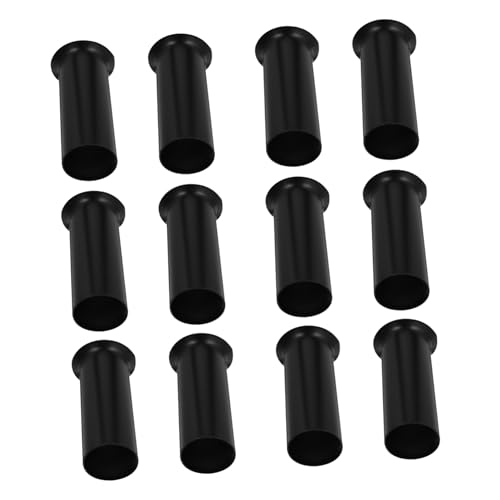 Gatuida 12 Stück Teiliges Lampenfassunghülsen aus Europäischer Stil Retro Kronleuchter Lampen Sockel Abdeckung Schwarz Ersatz für Ältere Deckenleuchten Wiederverwendbar und Dekorativ von Gatuida