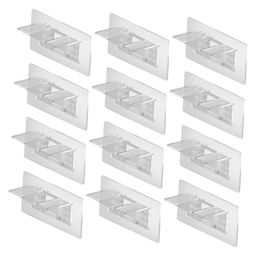 Gatuida 12 Stück Teiliges Transparentes Selbstklebendes Regalhalter mit Hoher Tragkraft Doppelte Stützstifte Einsetzbar für Schrank Bücherregal Kleiderschrank Badablage und Aufbewahrung Gatuida 12 Stück Teiliges Transparentes Selbstklebendes Regalhalter mit Hoher Tragkraft Doppelte Stützstifte Einsetzbar für Schrank Bücherregal Kleiderschrank Badablage und Aufbewahrung von Gatuida