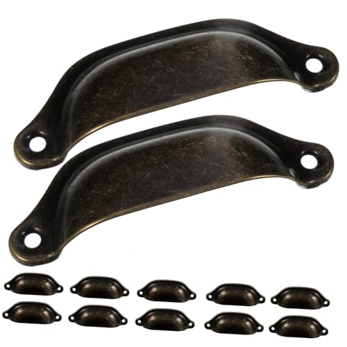 Gatuida 12 Stück Teiliges Vintage Schrankgriffe aus Antike Dresser Handles für Küchenschränke und Kleiderschränke Robuste Möbelgriffe mit Einfacher Montage zum Erneuern und Ersetzen Gatuida 12 Stück Teiliges Vintage Schrankgriffe aus Antike Dresser Handles für Küchenschränke und Kleiderschränke Robuste Möbelgriffe mit Einfacher Montage zum Erneuern und Ersetzen von Gatuida