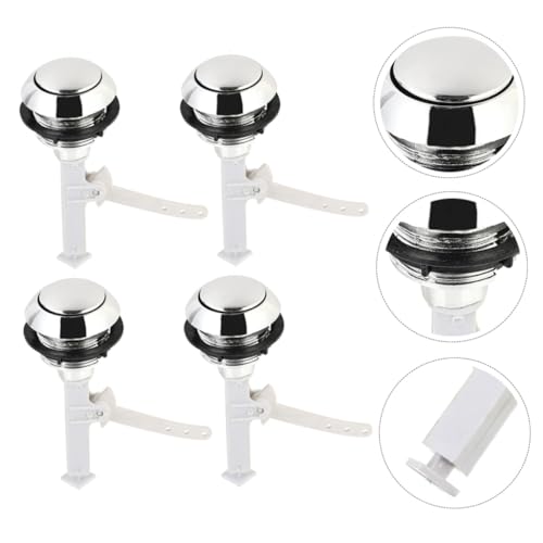 Gatuida 12 Stück Teiliges Wc Spülkasten Druckknopf aus Robustem Kunststoff Rostfrei Installieren Langlebig und Verschleißfest Geeignet für Badezimmer und Toiletten Ersatz Wasserfalltaste von Gatuida