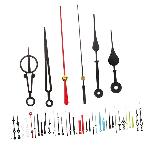 Gatuida 15 Sätze Wanduhr Zeigerset Geräuschloser Uhrwerk Mechanismus DIY Ersatzteile für Wanduhren Kunststoff Uhrzeiger für Uhrengestaltung Langlebig und Modern von Gatuida