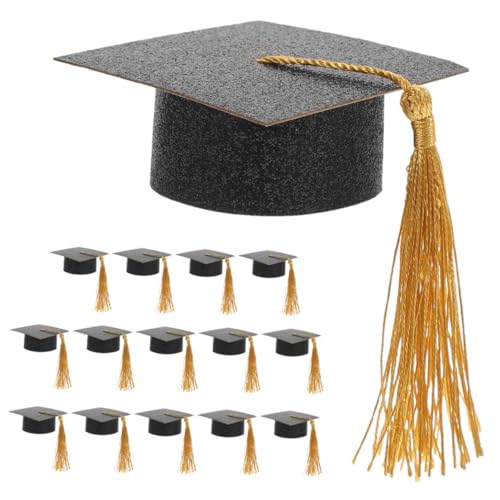 Gatuida 15 Stück Dekorative Kappen für Weingläser Mini Graduation Cap mit Quasten für Stressfreie Feierlichkeiten und Einfache Tischdekoration Gatuida 15 Stück Dekorative Kappen für Weingläser Mini Graduation Cap mit Quasten für Stressfreie Feierlichkeiten und Einfache Tischdekoration von Gatuida