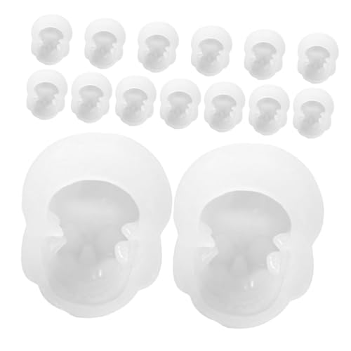 Gatuida 15 Stück Teiliges Silikon Skull Gießform für DIY Schmuckanhänger Detaillierte Halloween Casting Formen Vielseitig für Harz Epoxid Kerzen und Wachsgießerei Gatuida 15 Stück Teiliges Silikon Skull Gießform für DIY Schmuckanhänger Detaillierte Halloween Casting Formen Vielseitig für Harz Epoxid Kerzen und Wachsgießerei von Gatuida