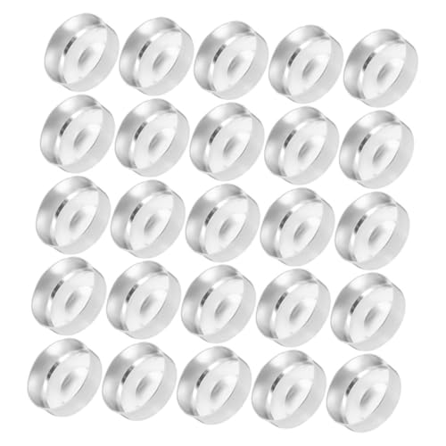 Gatuida 150 Stücke Kerze Tassen Kerzenhalter Tee Lichter Kerzenhalter Aluminium Silber Kerzenhalter Metall von Gatuida