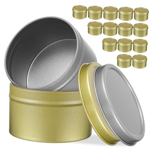 Gatuida 16 Stück Teiliges Kleine Metalldosen mit Schraubdeckel Vielseitige Blechbehälter für Kerzenherstellung Gewürz Kosmetikaufbewahrung Leichte Langlebige Dose für DIY Kerzen und Tee Gatuida 16 Stück Teiliges Kleine Metalldosen mit Schraubdeckel Vielseitige Blechbehälter für Kerzenherstellung Gewürz Kosmetikaufbewahrung Leichte Langlebige Dose für DIY Kerzen und Tee von Gatuida