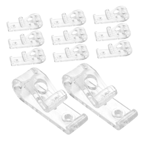 Gatuida 16 Stück Teiliges Roller Jalousien Sicherheitskettenhalter Transparente Clips zur Fixierung und Führung von Fensterrollos Wiederverwendbare Zugkordel Haken für Gardinen Einfache von Gatuida