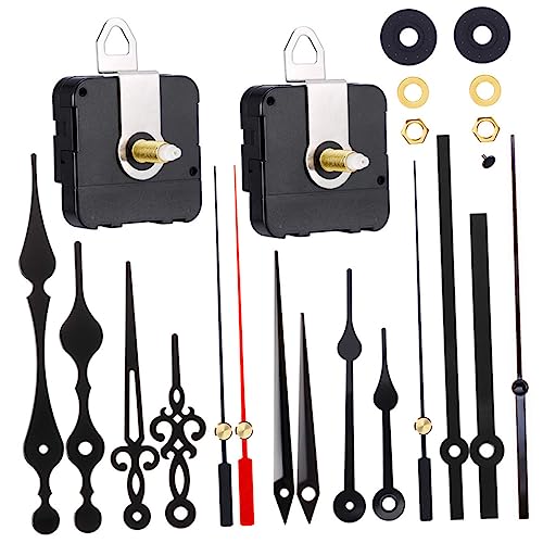 Gatuida 1Satz DIY Uhren Zubehör mit Quarz Uhrwerken und Zeiger Sets Präzise und Leise Taktmechanismen für Uhrenprojekte Geeignet für Verschiedene Uhrentypen von Gatuida