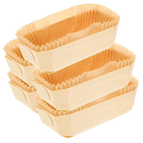 Gatuida 1Satz Holzbackform Set für DIY Brot und Kuchen Hitzebeständige Backformen mit Papier Inlay für Toast Mousse und Lasagne und Langlebig Gatuida 1Satz Holzbackform Set für DIY Brot und Kuchen Hitzebeständige Backformen mit Papier Inlay für Toast Mousse und Lasagne und Langlebig von Gatuida