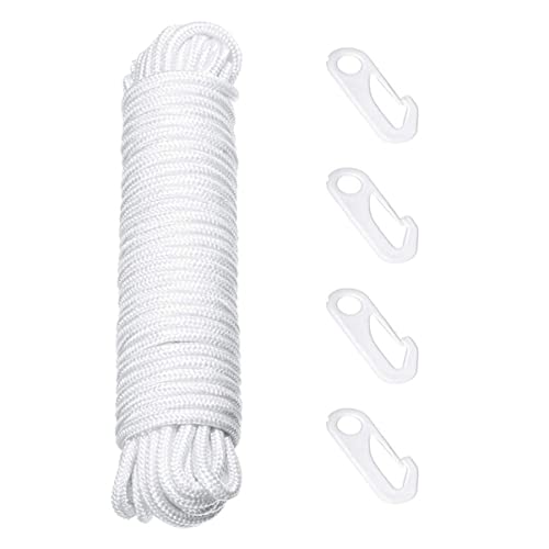 Gatuida 1Satz Multifunktions Fahnenmast Seilset Strapazierfähigem Nylon mit Haken für Fuß Hohe Fahnenmasten und Perfektes Zubehör Gatuida 1Satz Multifunktions Fahnenmast Seilset Strapazierfähigem Nylon mit Haken für Fuß Hohe Fahnenmasten und Perfektes Zubehör von Gatuida