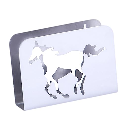 Gatuida 1Stück Edelstahl Serviettenhalter Glänzend Robuster Serviettenständer Für Küche Und Esszimmer Eleganter Tischdeko Halter Für Servietten Und Papierhandtücher Silber von Gatuida