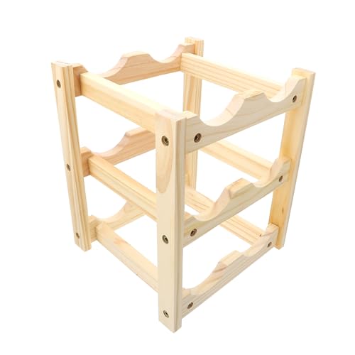 Gatuida 1Stück Kreativer Holz Weinregal Für Flaschen Minimalistischer Rotwein Displayständer Holzfarbe Zu Montieren Für Zuhause Als Weinaufbewahrungsständer Gatuida 1Stück Kreativer Holz Weinregal Für Flaschen Minimalistischer Rotwein Displayständer Holzfarbe Zu Montieren Für Zuhause Als Weinaufbewahrungsständer von Gatuida