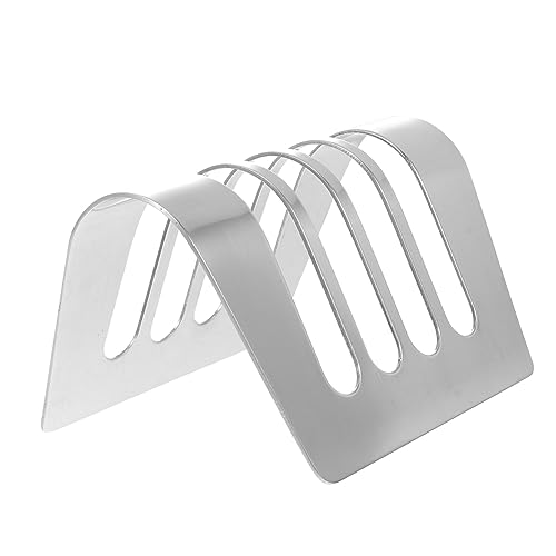 Gatuida 1Stück Kreatives Rack Für Scheiben Toast Aufbewahrung Stilvolles Küchenzubehör Für Selbstbedienung Und Buffets Design Silber von Gatuida