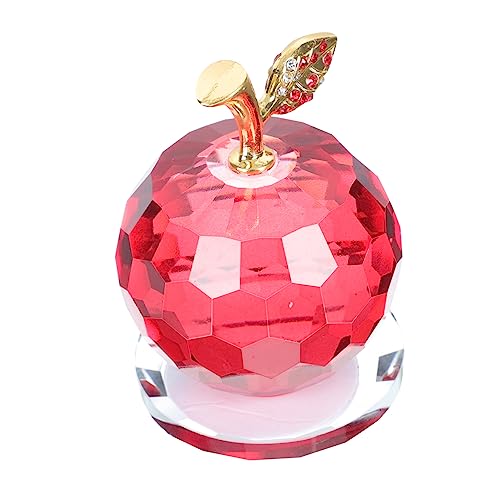 Gatuida 1Stück Kristallapfel Dekoration Schmuck Aus Hochwertigem Kristall Farbenfrohe Handgefertigte Tischdekoration Für Festliche Anlässe Und Weihnachtsfeiern von Gatuida