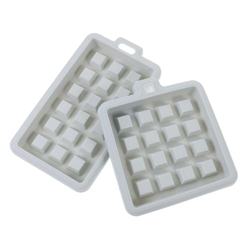 Gatuida 1set Silikonbackformen Silokonbackformen Kleiner Waffeleisen Kuchenform Herz Fritteuse Mini-muffinform Stangenbrot Kochplatte Waffelform Backen Waffeleisen Form Kieselgel Blue 2pcs von Gatuida