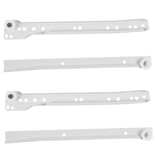 Gatuida 2 Paare Schubladenschienen aus Stahl Robuste Möbel Schubladenauszüge Einfache Montage Geräuscharm Geeignet für Küchen Kleiderschrank und Schubladenführung von Gatuida