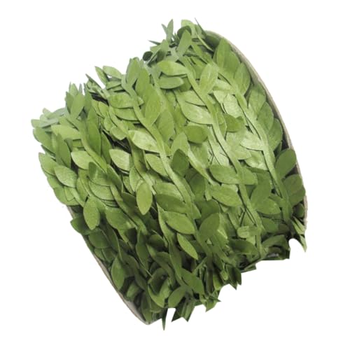 Gatuida 2 STÜCK Künstliche Kranzblätter Girlande aus Grünem Rattan DIY Dekoration für Tür Fenster Balkon Hochzeit Garten Festliche Ornamente von Gatuida