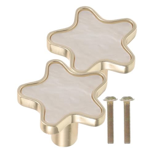 Gatuida 2 STÜCK Sternförmige Möbelgriffe aus Vintage Schrankknöpfe für Küchenschränke Nordic Design mit Romantischem Sternmotiv von Gatuida