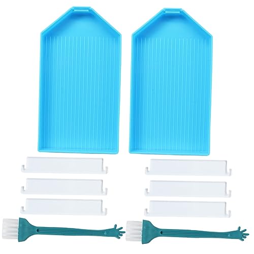 Gatuida Diamantmalerei Mit Strass Schalen 2 Stück Selbstgemacht Zubehör Blau Organizer Für Strass Malerei Für Bastelprojekte Und Nagelkunst von Gatuida
