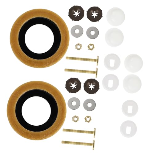 Gatuida 2 Sätze Robustes Toilettensitz schraubenset mit Dichtung Langlebige Wc sitz befestigung für Toiletten Stabile Ersatzschrauben mit Dichtungsringen Einfach Montierbar Gatuida 2 Sätze Robustes Toilettensitz schraubenset mit Dichtung Langlebige Wc sitz befestigung für Toiletten Stabile Ersatzschrauben mit Dichtungsringen Einfach Montierbar von Gatuida